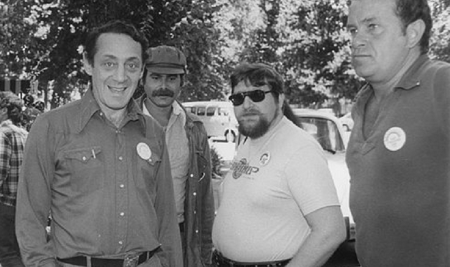 Harvey Milk at Gay Pride San Jose, June 1978. 